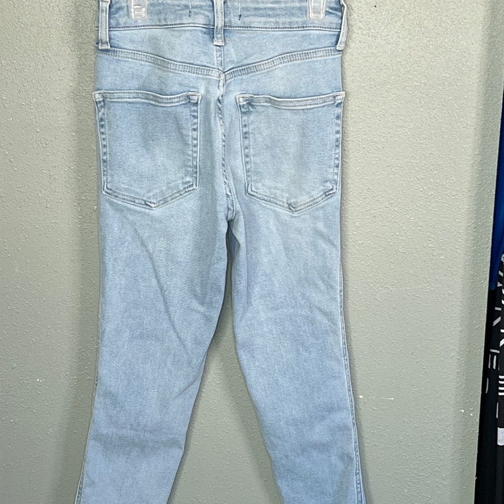 We The Free, Free People Jeans Skinny Distressed Raw Hem 25